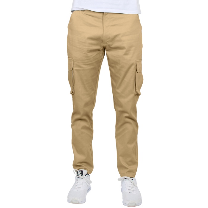 2-Pack Men's Flex-Stretch Cotton Cargo Pants, 31-Inch Inseam - Comfortable and Durable
